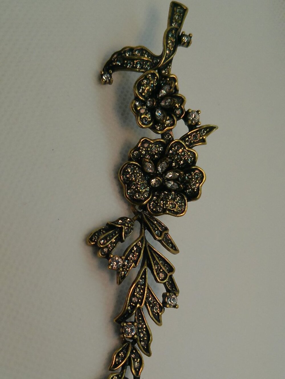 Brooch HEIDI DAUS "Petal Passion" Flower-Design Crystal Drop Pin